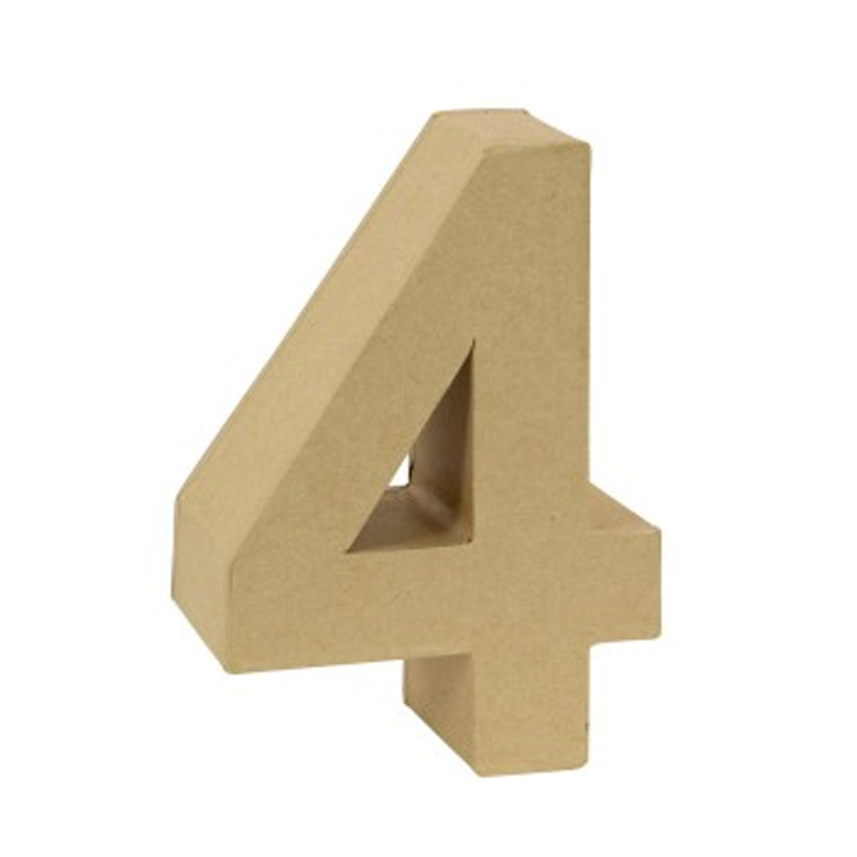 LETRA/NUMERO CARTON DECORATIVA 16.5X5.5CMS - 4