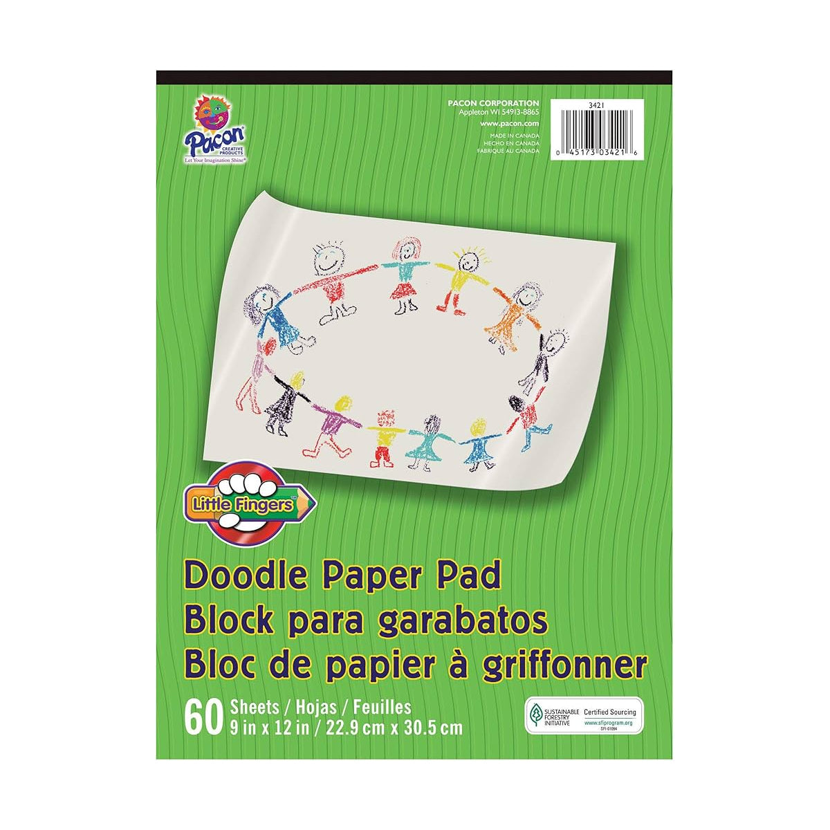 PACON 9x12 DOODLE PAD 60 SHEETS