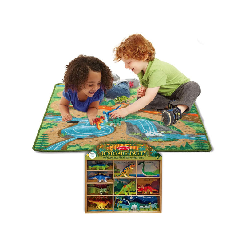 Prehistoric playground dinosaur rug