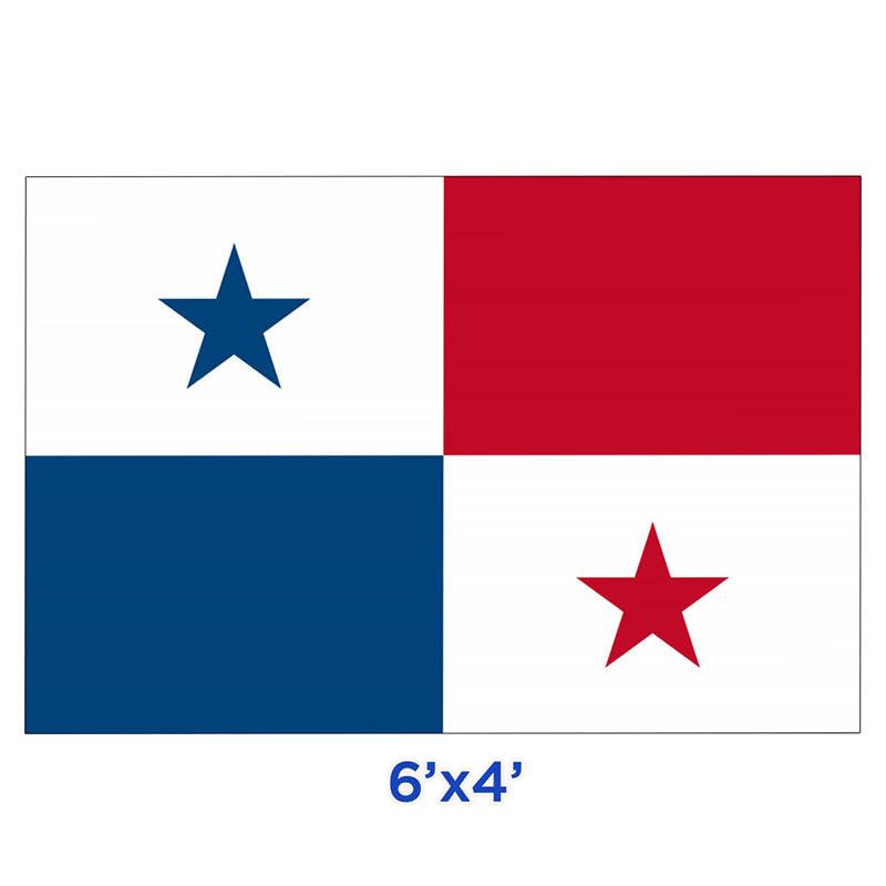 BANDERA DE PANAMÁ (TELA) (4 X 6 PIES)