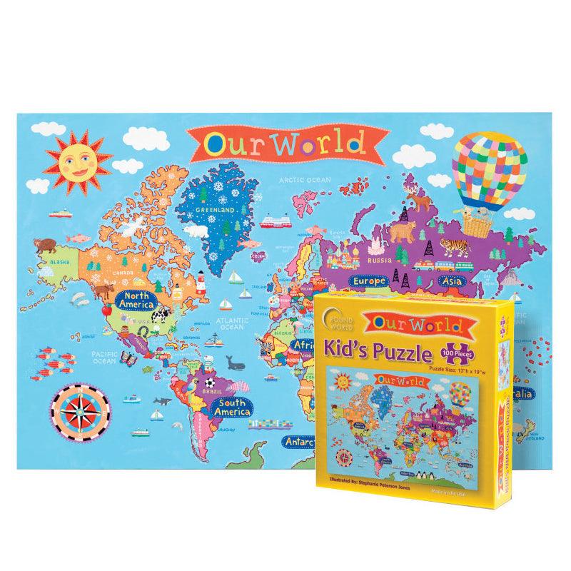 PUZZLES KID'S WORLD 100 PIECE