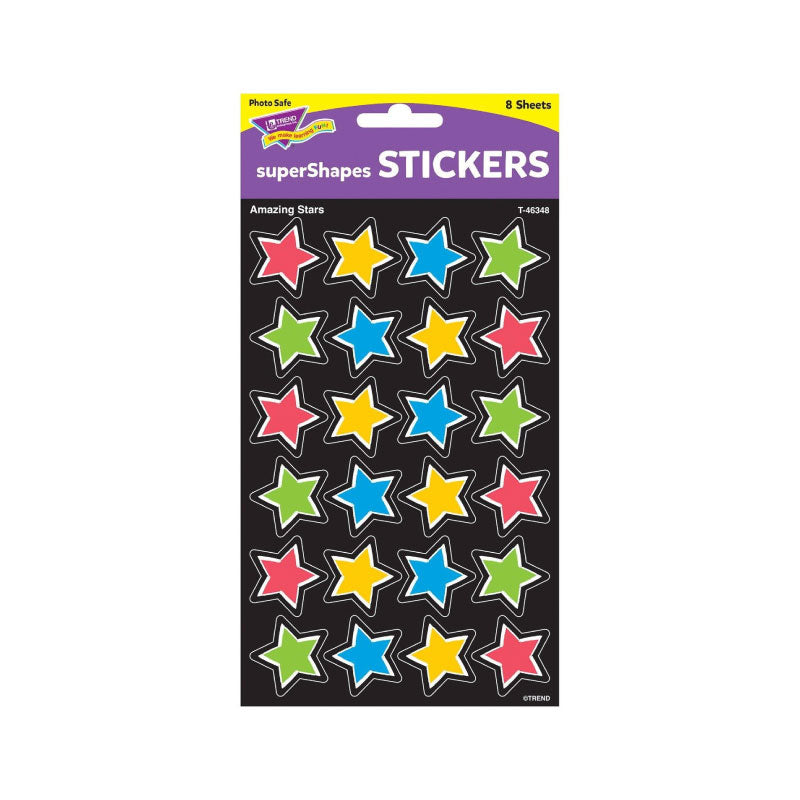 Amazing Stars SuperShapes Stickers