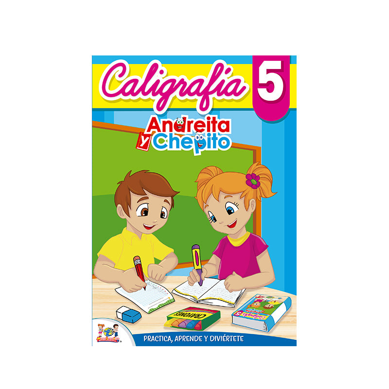 Libro de caligrafia #5 andreita y chepito (96 pag)