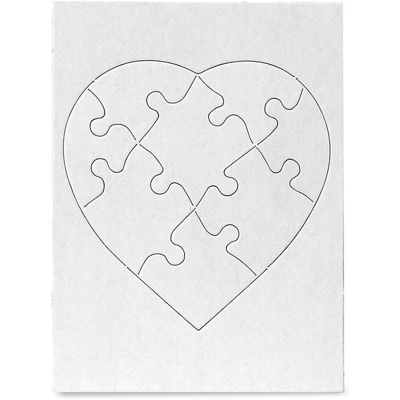 HEART SHAPE PUZZLE 6"X8" (12 PUZZLES)