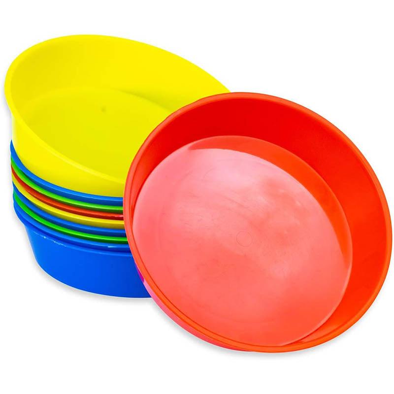 PLASTIC BOWLS PK 10 ASSORTED COLORS