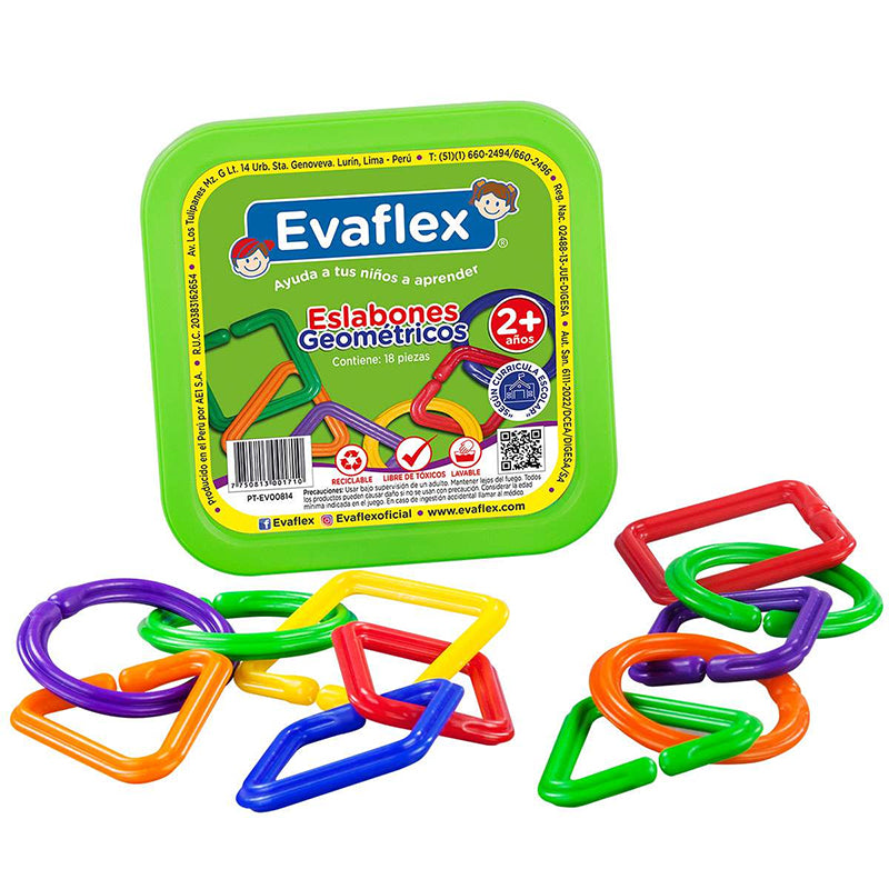 EVAFLEX BALDE ESLABONES GEOMETRICOS  X 100 PIEZAS