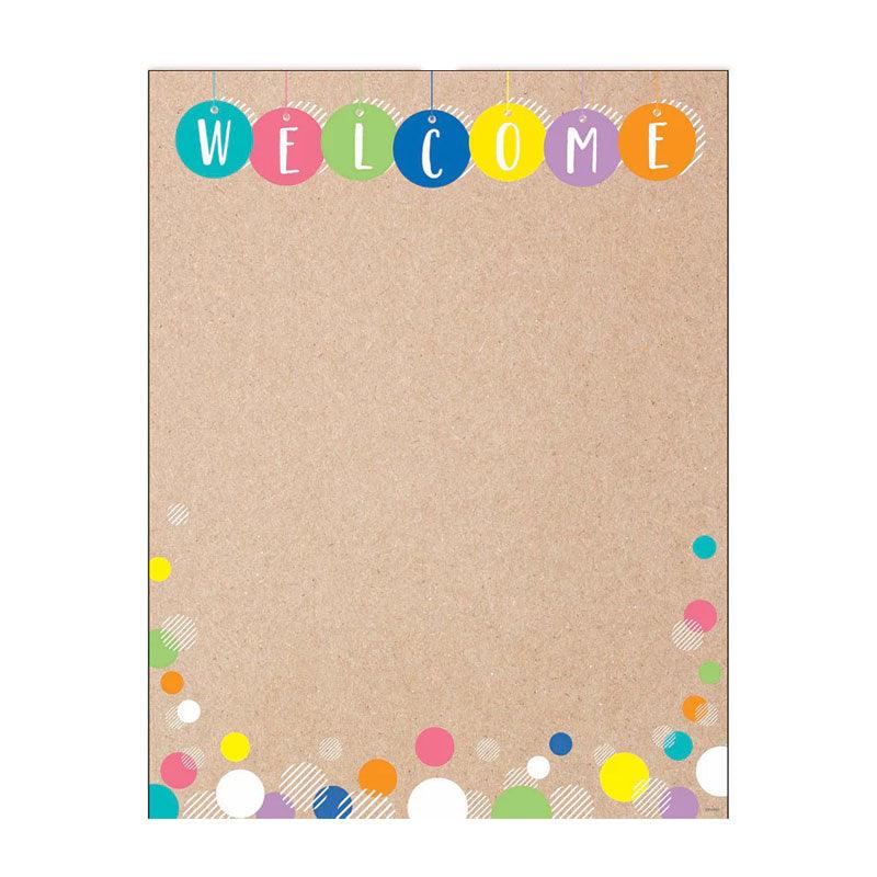 CTP-10894 KRAFTY POP CLASSROOM ESSENTIAL CHART WELCOME