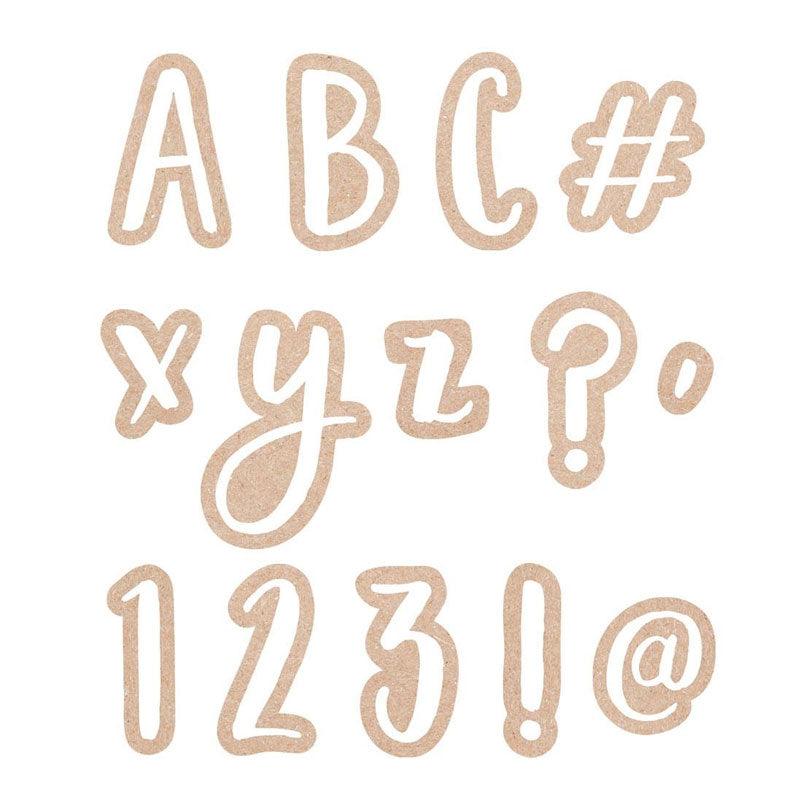 CTP-10912 KRAFTY POP DESIGNER LETTERS 4 IN