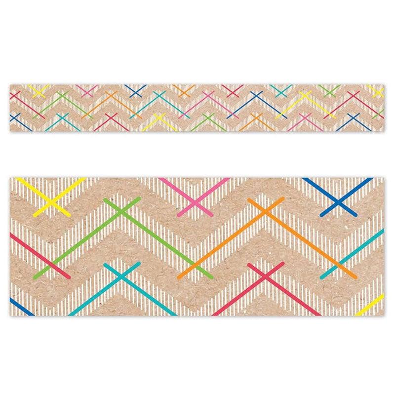 CTP-10903 COLORFUL KRAFT CHEVRON EZ BORDER