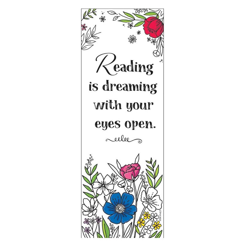 CTP-10870 BRIGHT BLOOMS BOOKMARK