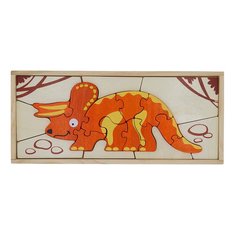 BEGINAGAIN-I1302 DINO SKELETON PUZZLE - TRICERATOPS