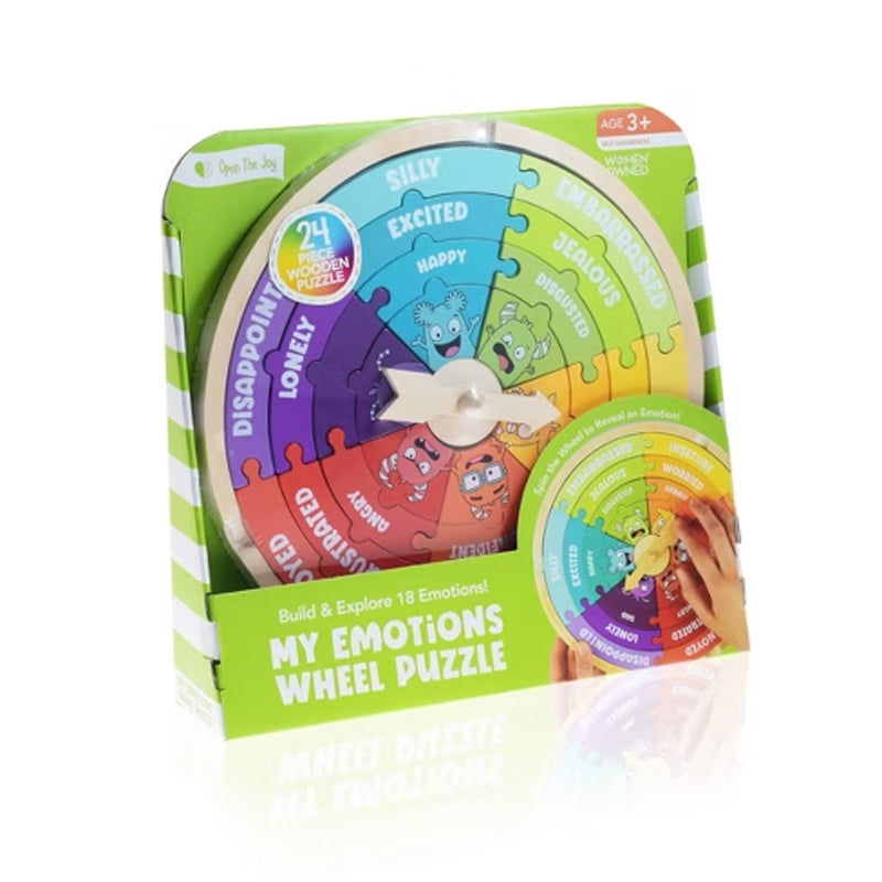 CIRCLE BOARDS MY WOODEN EMOTIONS WHEEL PUZZLE