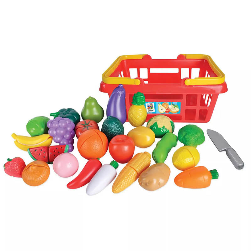 FRUIT & VEGETABLES SHOPPING BASKET (25 PIEZAS)