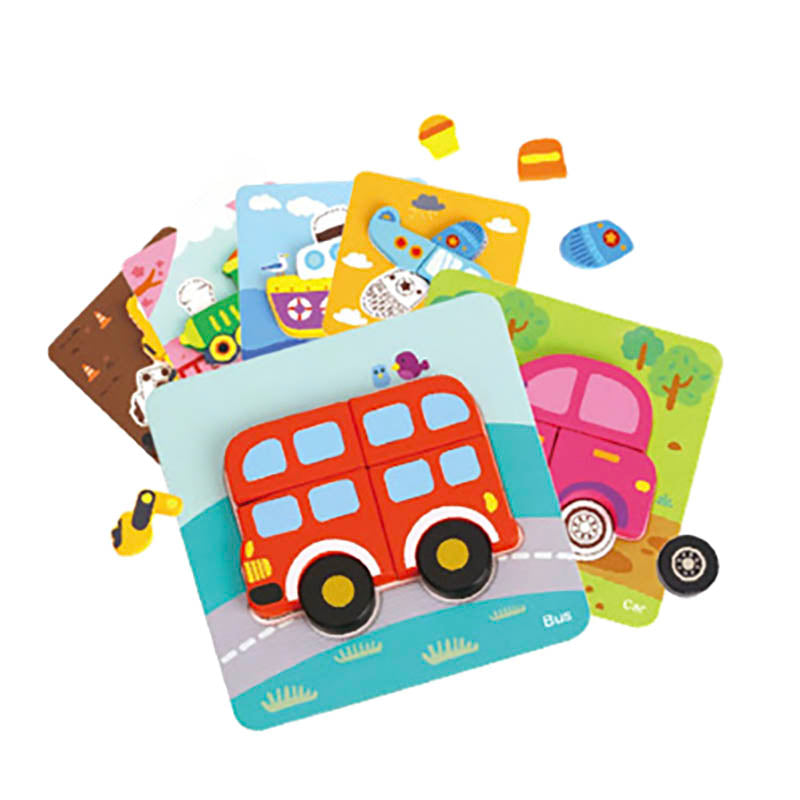 TOOKY TL635 MINI TRANSPORTATION PUZZLES 6 IN 1