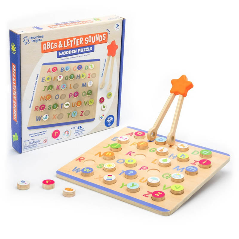 EI-1405 ABC N LETTER SOUNDS WOODEN PUZZLE