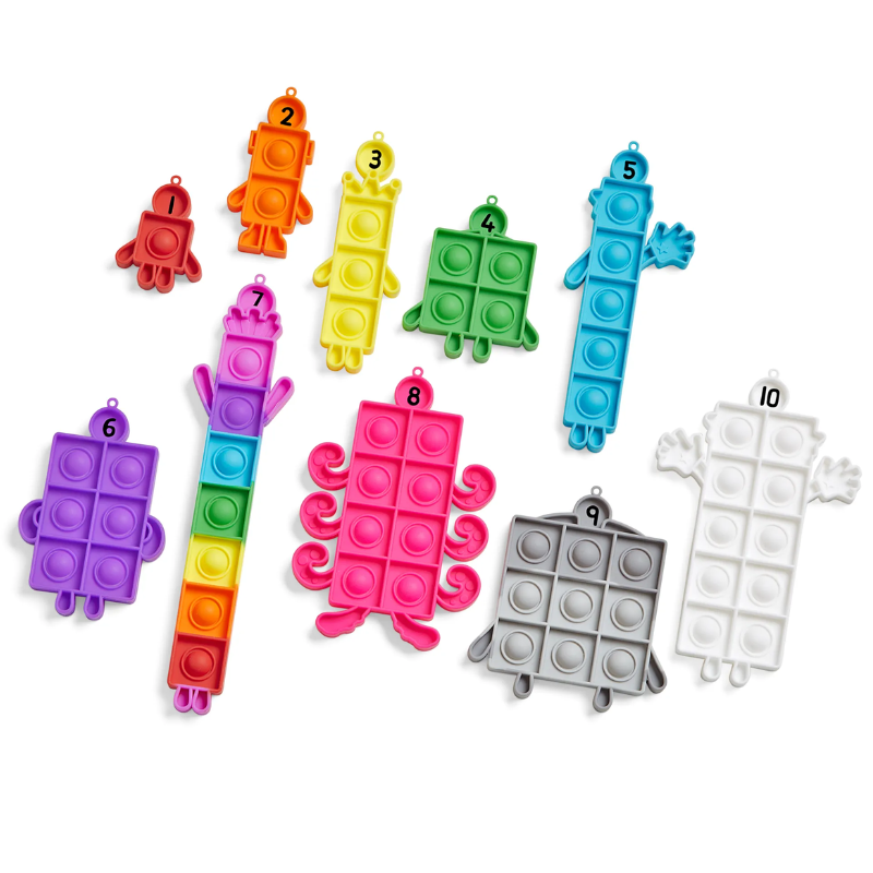 Numberblocks Sensory Bubble Poppers
