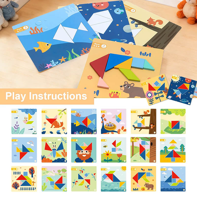 TOOKY TF642 JUEGO DE TANGRAM MAGNÉTICO (3+ EDAD) (18 PIEZAS)