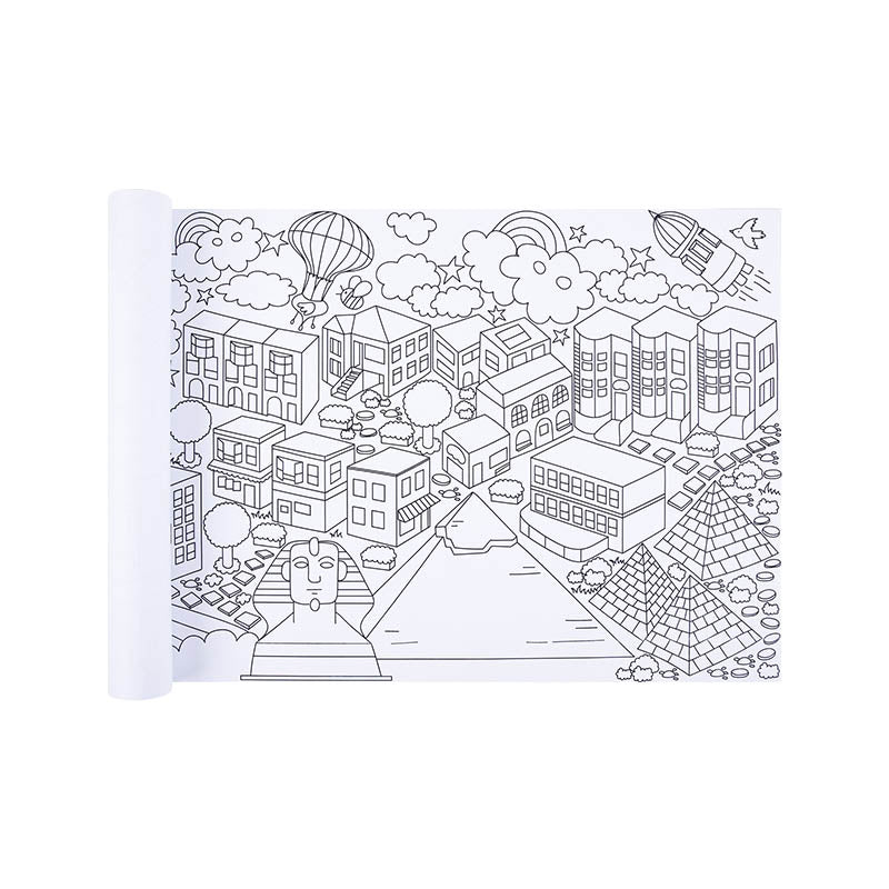 TOOKY LT127 COLORING ROLL - CITIES AROUND THEWORLD 3+ AGE 1 PIEZAS"