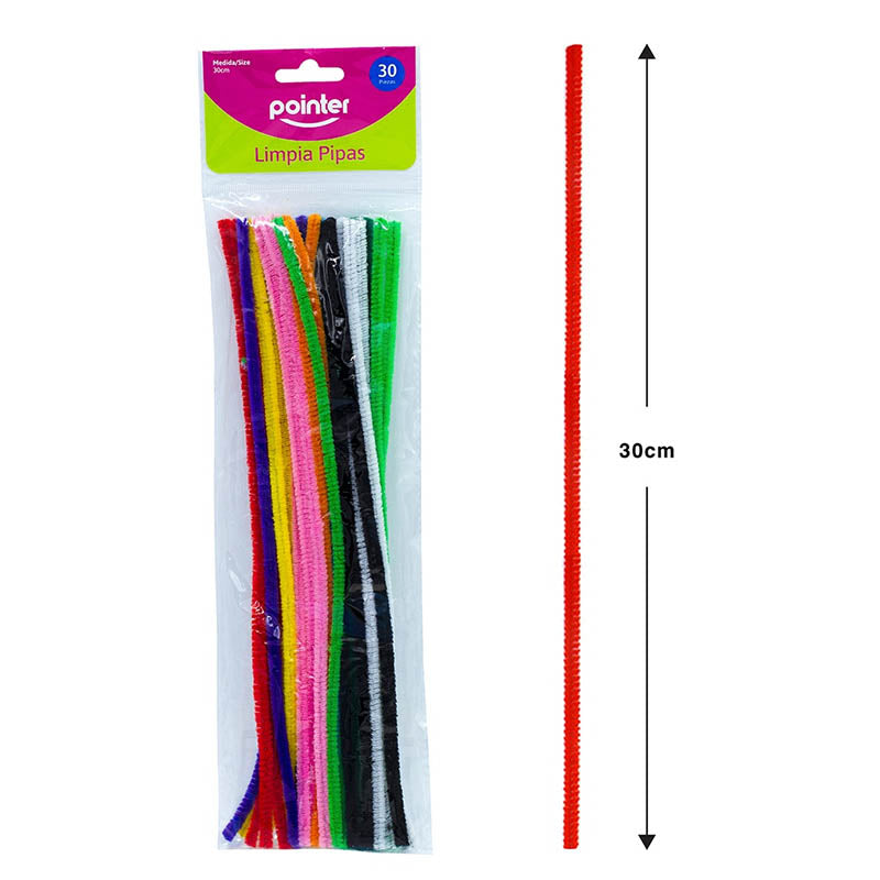 Limpia Pipa POINTER – Colores Surtidos (30 piezas)