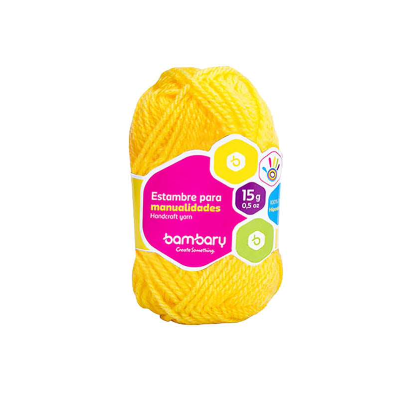BAMBARY lana amarillo tostado
