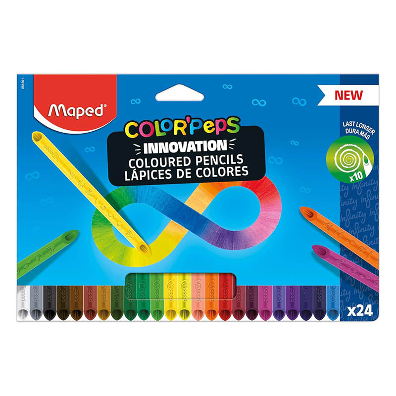 MAPED Lápices de color Peps Infinity (24 colores)