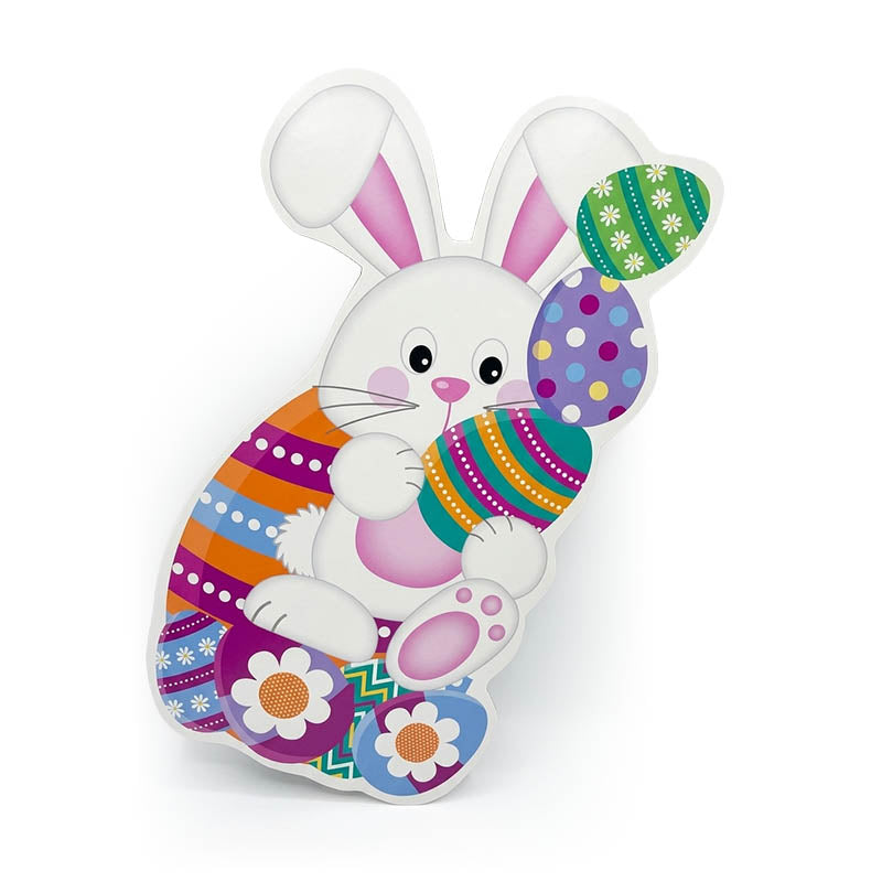 LAMINA DE PASCUA MOVIL CONEJO CON HUEVOS DE PASCUA (24"X14")