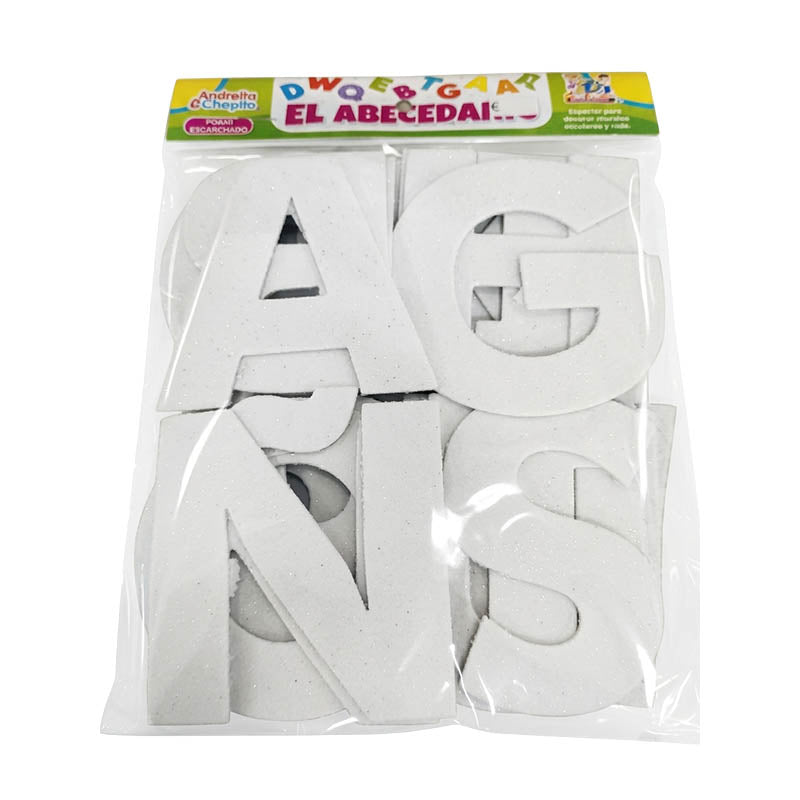 ML- LETRAS GRANDES FOAMI SURTIDAS (7CM X 8CM)