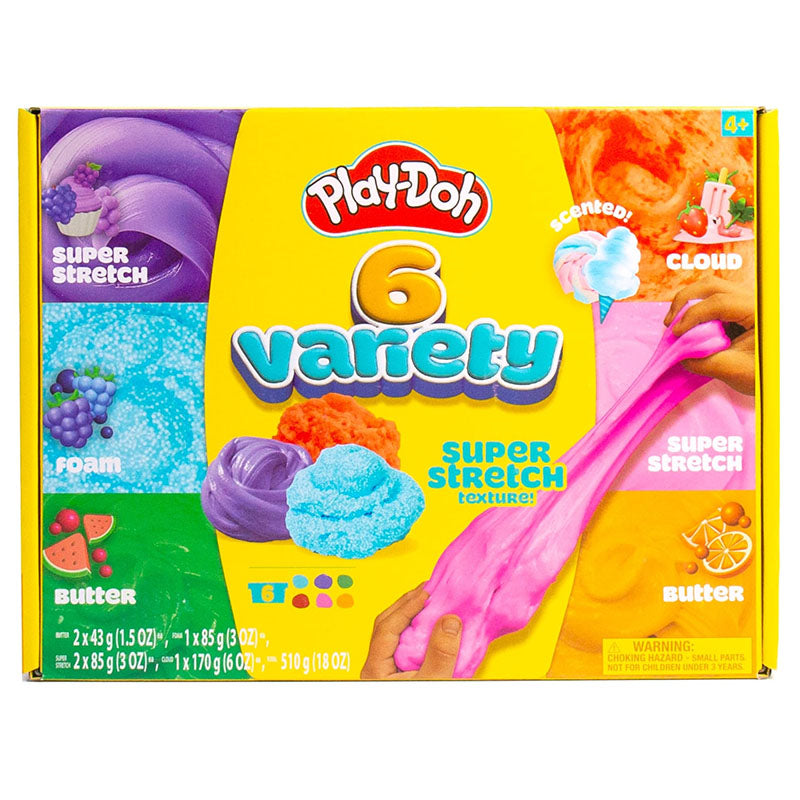 PLAY DOH MASA VARIADA SUPER ELASTICA ESPUMA CREMOSA Y NUBE
