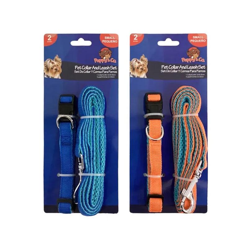 CORREA Y COLLAR PARA MASCOTA 847-(N23)-02638 MEDIUM (2 PIEZAS)