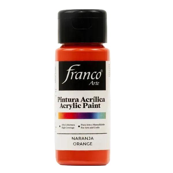PINTURA ACRILICA FRANCO ARTE #FA18006 (60ML) NARANJA