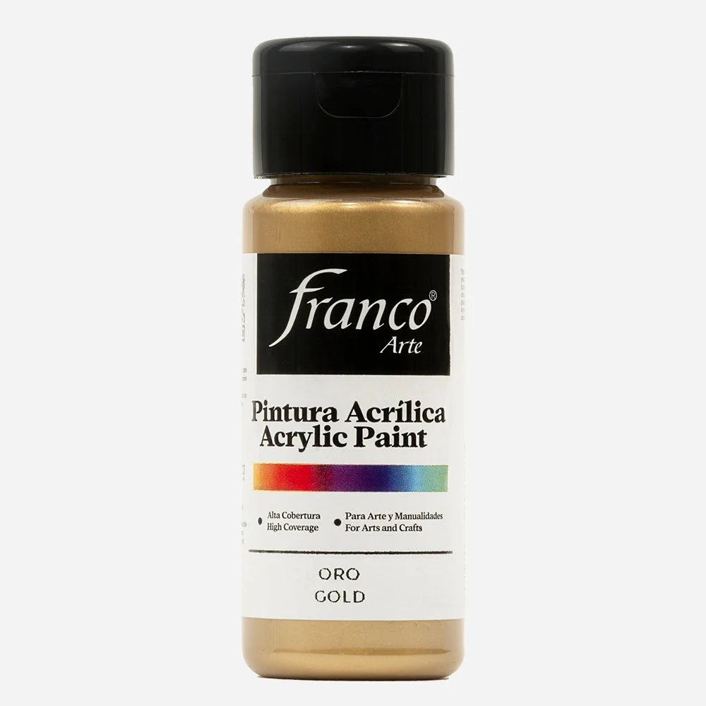 PINTURA ACRILICA FRANCO ARTE #FA18033 (60ML) ORO