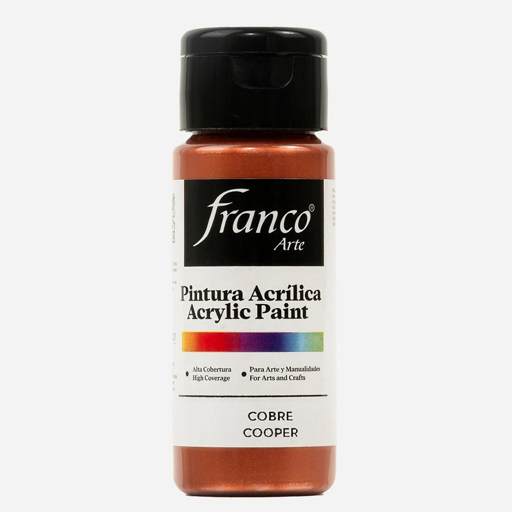 PINTURA ACRILICA FRANCO ARTE #FA18035 (60ML) COBRE