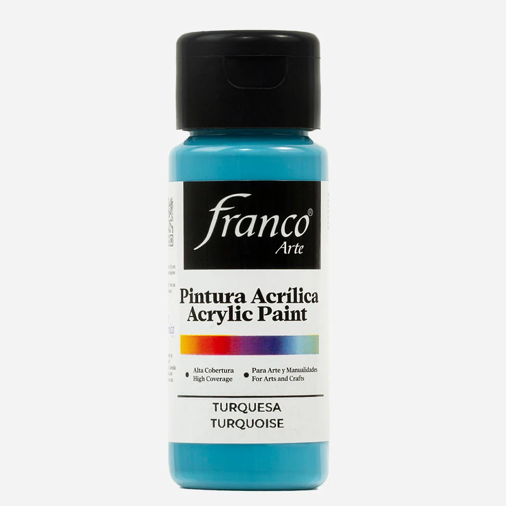 PINTURA ACRILICA FRANCO ARTE #FA18048 (60ML) TURQUESA
