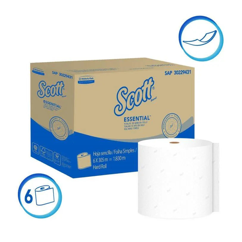 KCP SAP30229431 PAPEL TOALLA DE MANO SCOTT ESSENTIAL AIRFLEX (1P) (1X6X305M)