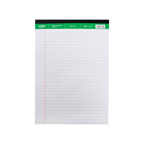 PAD RAYADO 5X8 POINTER BLANCO
