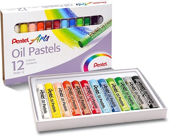 CRAYONES PENTEL ARTS OLEO-PASTEL (12-COLORES) (E)