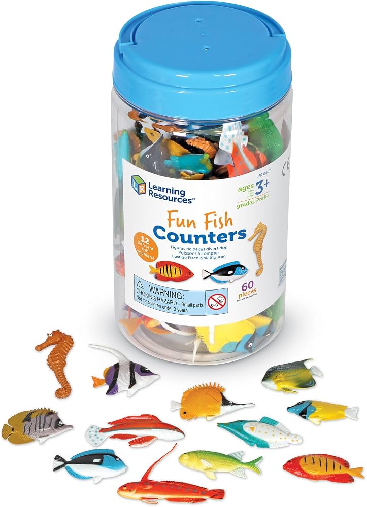 FUN FISH COUNTERS (60 PIECES)