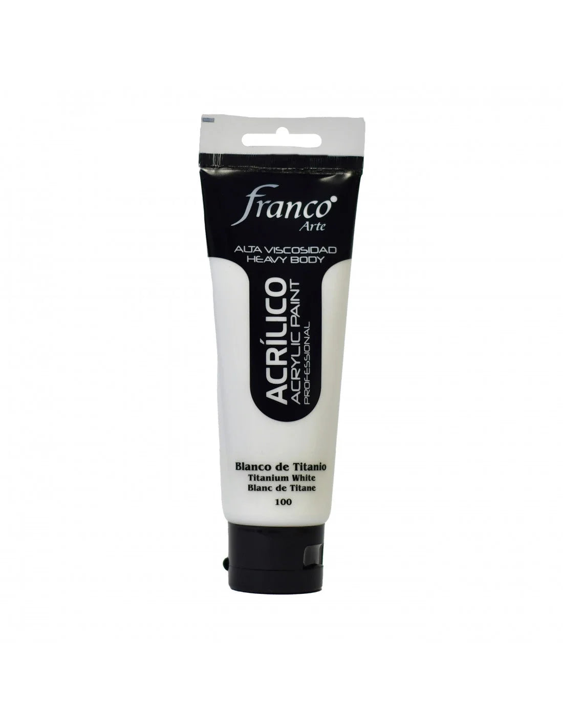 PINTURA ACRILICA FRANCO ARTE #FA14100 (100ML) BLANCO TITANIO