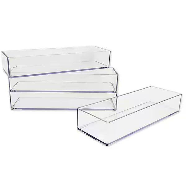 BANDEJA MODULAR MAXCRIL CRISTAL/TRANSPARENTE (SET/4)