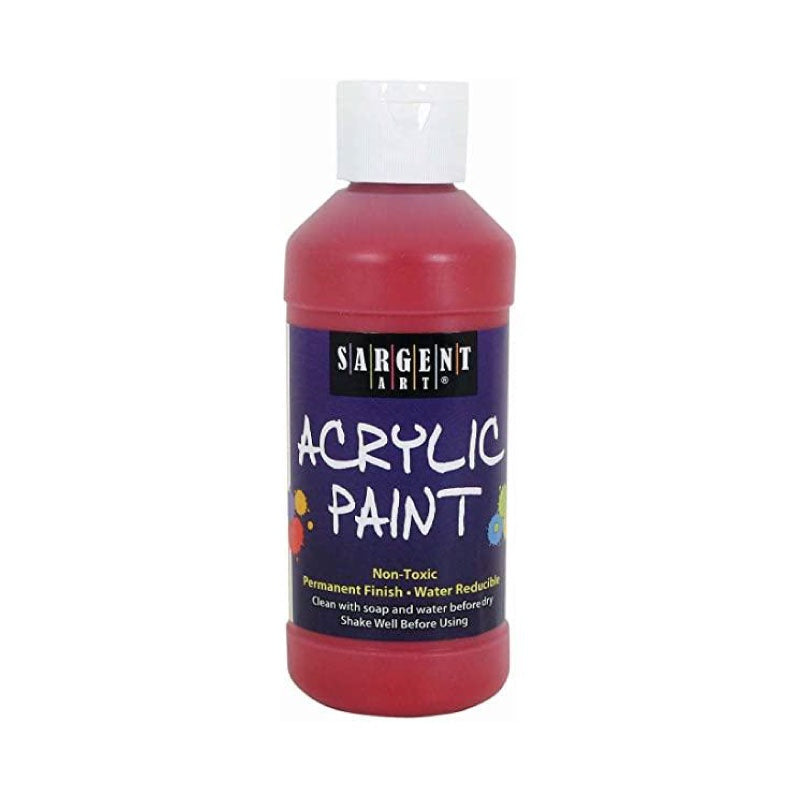 Pintura acrilica  roja 8oz