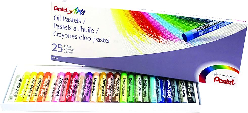 CRAYONES PENTEL ARTS OLEO-PASTEL (25-COLORES) (E)