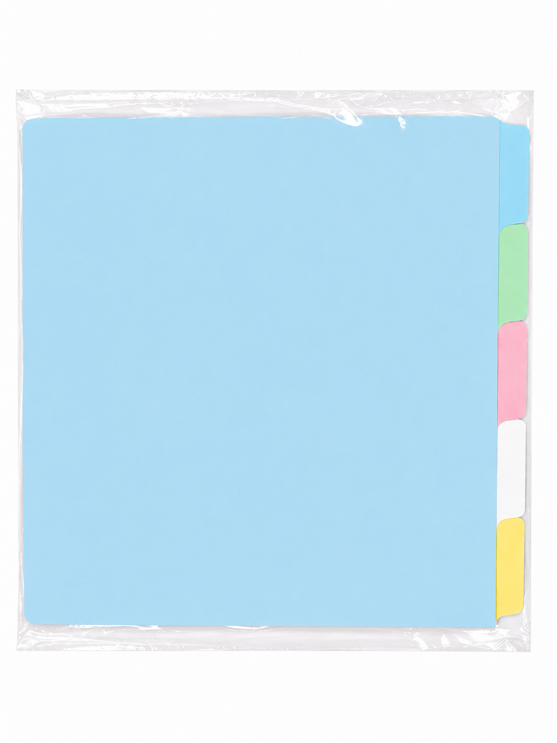 DIVISION ULTRAPAPER SIN HUECOS 8.5"X11" (SET/5) SURTIDAS (O)