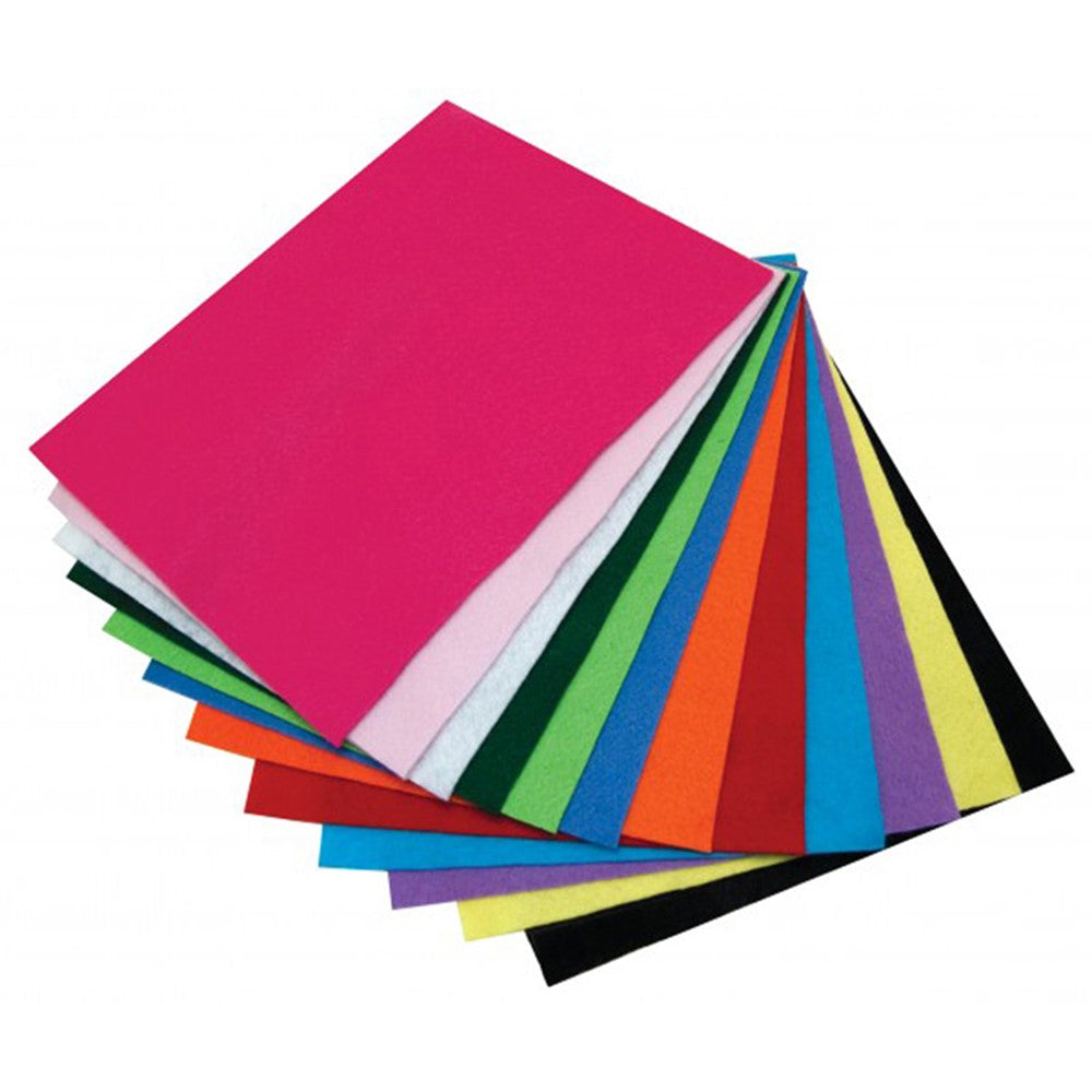 HGP-8312 FELT 12 SHEETS ASST 9P  X 12P