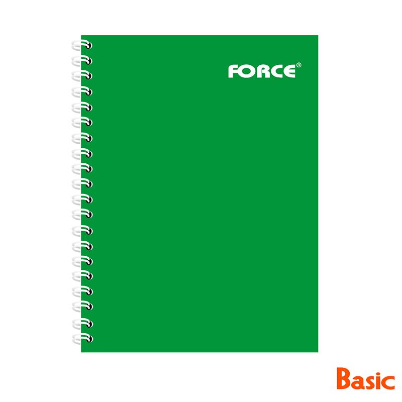 LIBRETA ESPIRAL FORCE BASIC 5 MAT. - AMARILLO - Ultracomonline.com