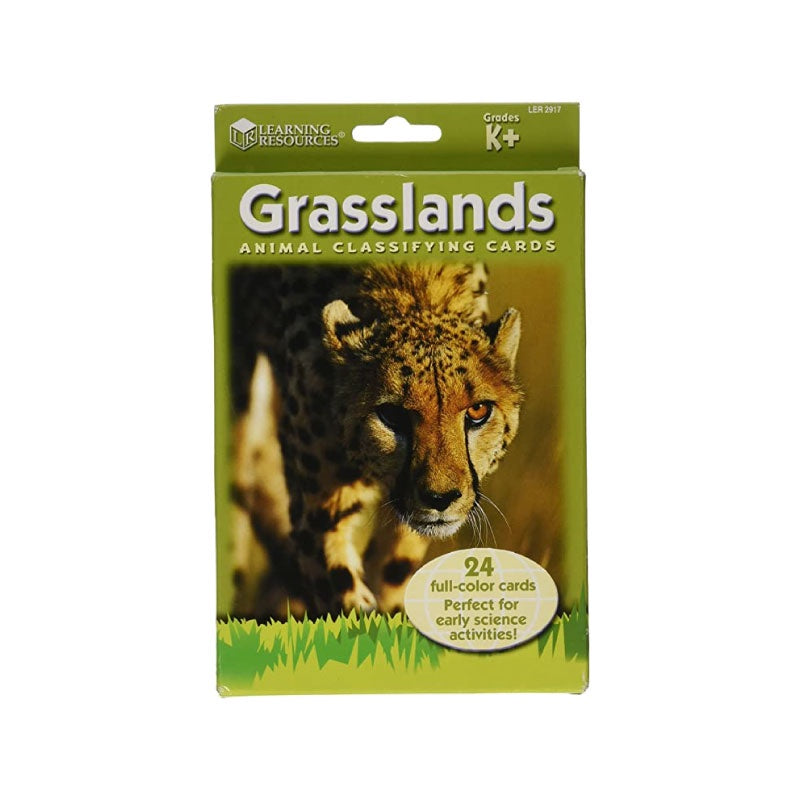Learning resources classifying cards (24) grasslands animal (k)