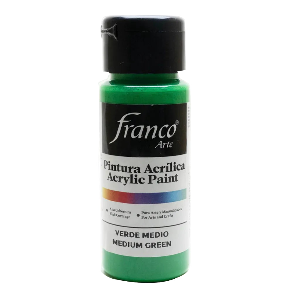 PINTURA ACRILICA FRANCO ARTE #FA18023 (60ML) VERDE