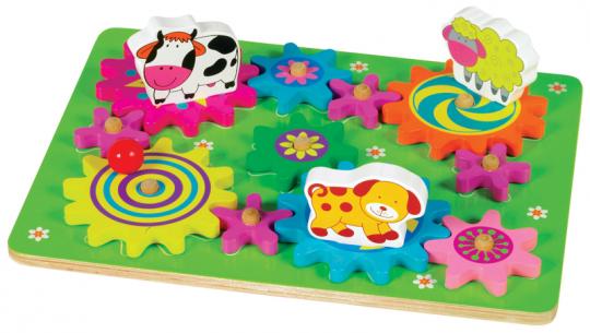 WOODEN TOYS:SPIN-A-MALS-FARM (DIDACTICO DE MADERA )