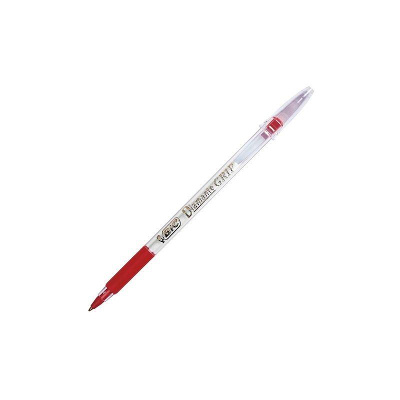 Plumas bic diamante grip (1.2mm) (12 unidades)