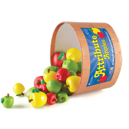 ECHILDHOOD/ATRIBUTE APPLES1 3/4"" DIAM SET/27 (O)"