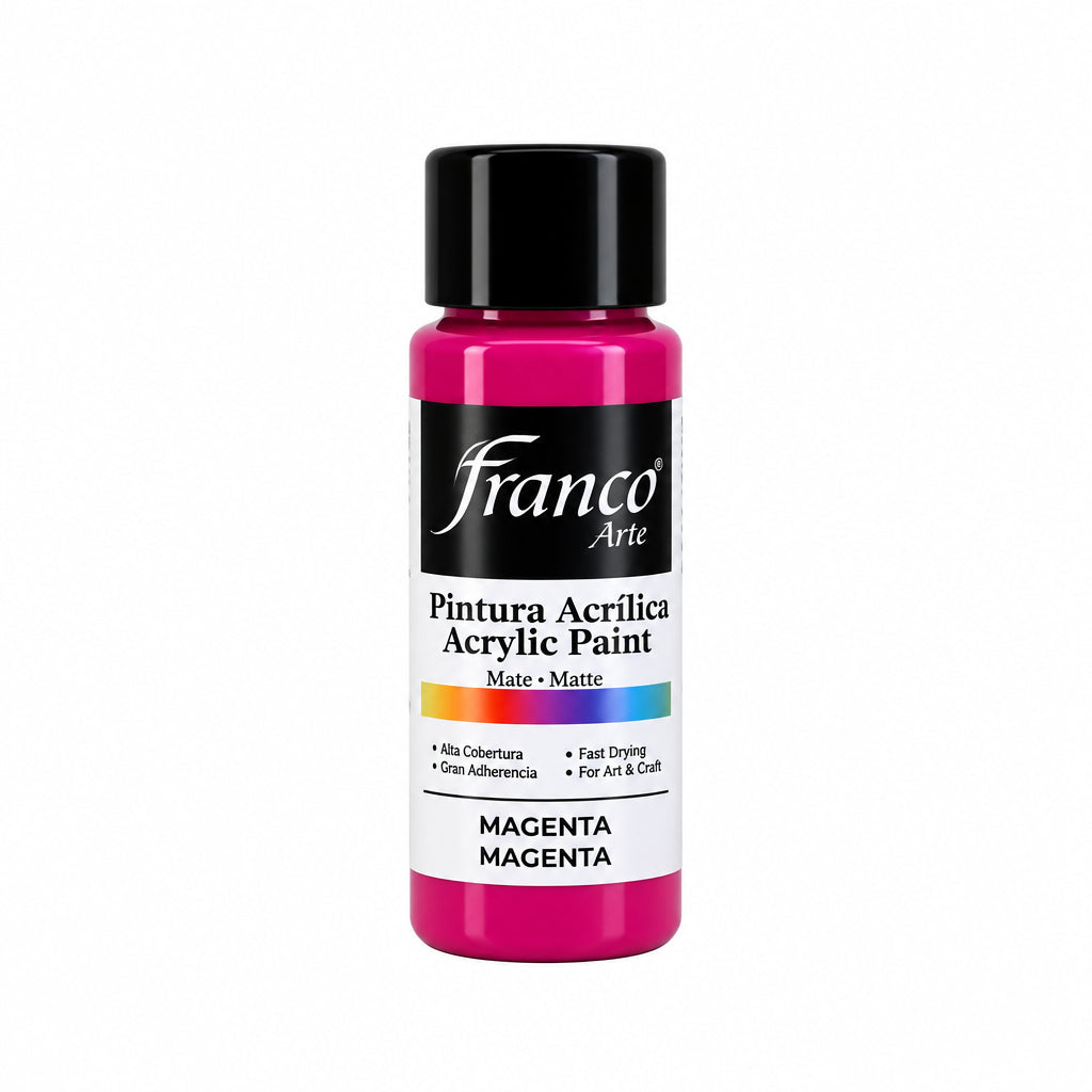 PINTURA ACRILICA FRANCO ARTE #FA18014 (60ML) MAGENTA